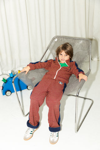 Growing tracksuit jogpants - Red 70's