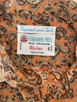 60's printed cotton shirt - 2 years