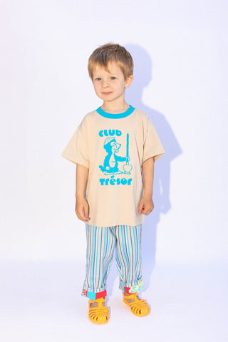 T-shirt - Creme and Blue Bobby
