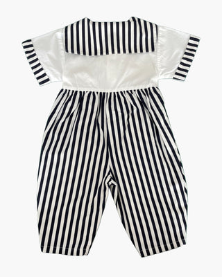 Galipette sailor stripe tie-neck jumpsuit - 12 months