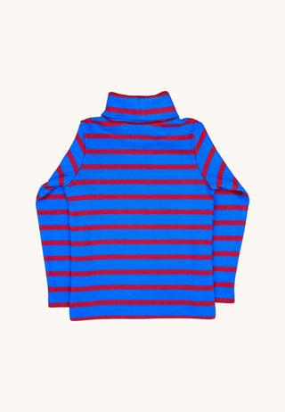 Col roulé rayé Bleu et Rouge
