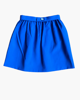 Blue Provençal printed skirt with English embroidery