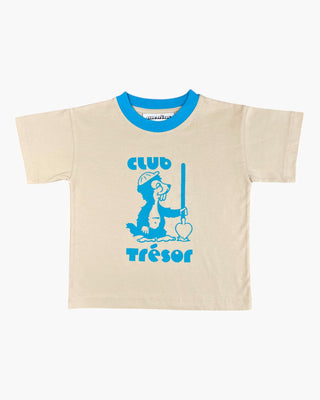 T-shirt Bobby crème et bleu lagoon