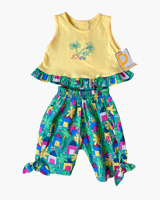 90's Tropical Top and Pants Set - 1 year
